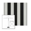 Picture of Beaufort Black White | 6.5' Square Heavy Duty Aluminum Market Umbrella Sunbrella® Awning Fabric