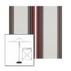 Picture of Burgundy Black White | 6.5' Square Heavy Duty Aluminum Market Umbrella Sunbrella® Awning Fabric