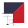 Picture of Captain Navy Jockey Red | 6.5' Square Heavy Duty Aluminum Market Umbrella Sunbrella® Awning Fabric
