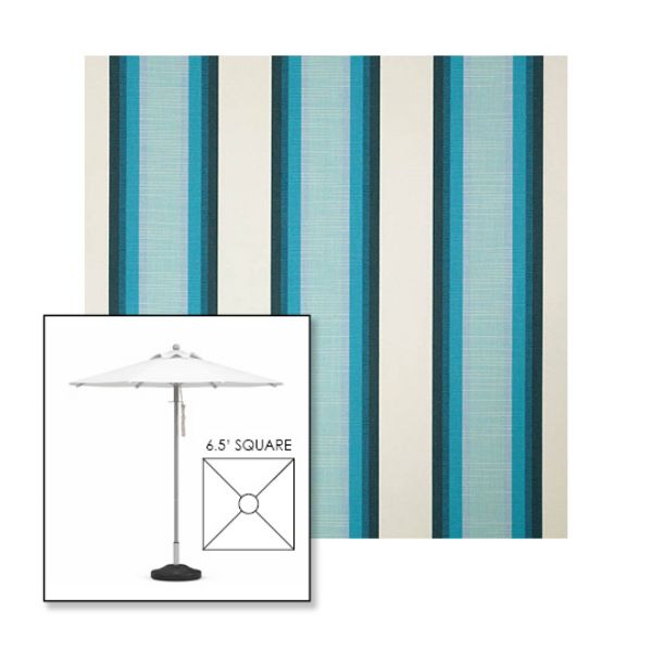Picture of Colonnade Seaglass | 6.5' Square Heavy Duty Aluminum Market Umbrella Sunbrella® Awning Fabric