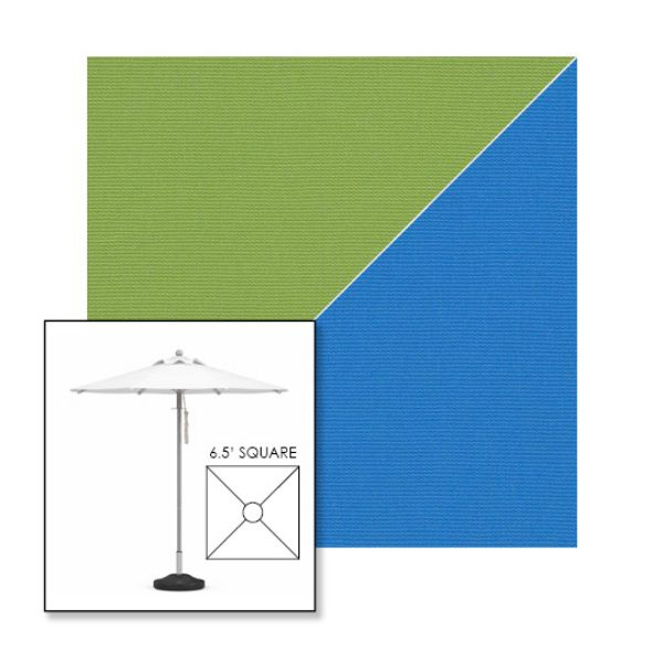 Picture of Ginkgo Capri | 6.5' Square Heavy Duty Aluminum Market Umbrella Sunbrella® Awning Fabric