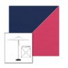 Picture of Marine Blue Pink | 6.5' Square Heavy Duty Aluminum Market Umbrella Sunbrella® Awning Fabric