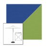 Picture of Mediterranean Blue Ginkgo | 6.5' Square Heavy Duty Aluminum Market Umbrella Sunbrella® Awning Fabric