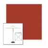 Picture of Terracotta | 6.5' Square Heavy Duty Aluminum Market Umbrella Sunbrella® Awning Fabric