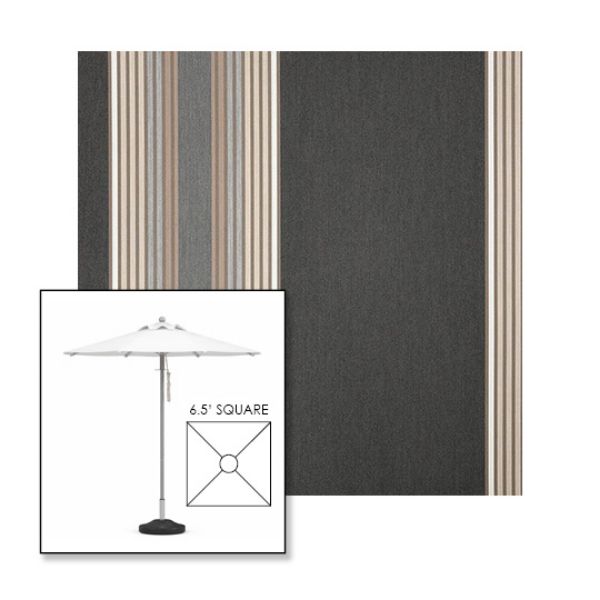 Picture of Tillman Shale | 6.5' Square Heavy Duty Aluminum Market Umbrella Sunbrella® Awning Fabric
