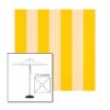 Picture of Beaufort Yellow White | 7.5' Square Heavy Duty Aluminum Market Umbrella Sunbrella® Awning Fabric