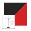 Picture of Black Logo Red | 7.5' Square Heavy Duty Aluminum Market Umbrella Sunbrella® Awning Fabric