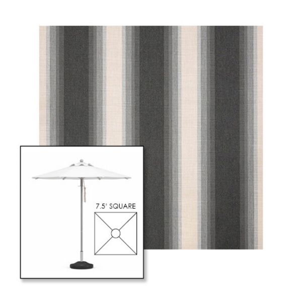 Picture of Colonnade Stone | 7.5' Square Heavy Duty Aluminum Market Umbrella Sunbrella® Awning Fabric