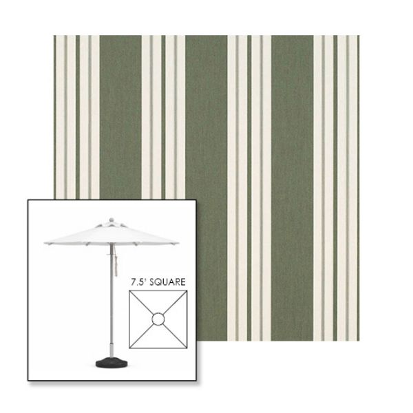 Picture of Fern Classic | 7.5' Square Heavy Duty Aluminum Market Umbrella Sunbrella® Awning Fabric