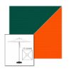 Picture of Forest Green Orange | 7.5' Square Heavy Duty Aluminum Market Umbrella Sunbrella® Awning Fabric