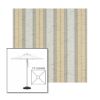 Picture of Grey Beige Chip Fancy | 7.5' Square Heavy Duty Aluminum Market Umbrella Sunbrella® Awning Fabric