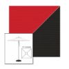 Picture of Jockey Red Black | 7.5' Square Heavy Duty Aluminum Market Umbrella Sunbrella® Awning Fabric