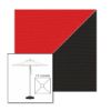 Picture of Logo Red Black | 7.5' Square Heavy Duty Aluminum Market Umbrella Sunbrella® Awning Fabric