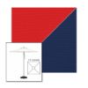 Picture of Logo Red Marine Blue | 7.5' Square Heavy Duty Aluminum Market Umbrella Sunbrella® Awning Fabric
