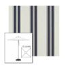 Picture of Navy Taupe Fancy | 7.5' Square Heavy Duty Aluminum Market Umbrella Sunbrella® Awning Fabric