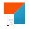 Picture of Orange Azure | 7.5' Square Heavy Duty Aluminum Market Umbrella Sunbrella® Awning Fabric