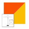 Picture of Orange Sunflower | 7.5' Square Heavy Duty Aluminum Market Umbrella Sunbrella® Awning Fabric