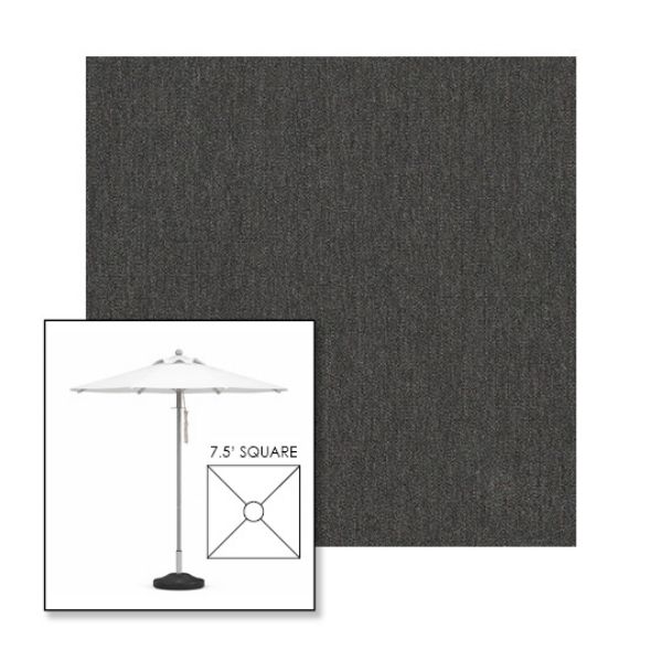 Picture of Slate | 7.5' Square Heavy Duty Aluminum Market Umbrella Sunbrella® Awning Fabric