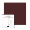 Picture of Black Cherry | 9' Wood Frame Market Umbrella Sunbrella® Awning Fabric