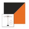 Picture of Black Tuscan | 9' Wood Frame Market Umbrella Sunbrella® Awning Fabric