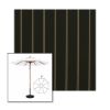 Picture of Cooper Black | 9' Wood Frame Market Umbrella Sunbrella® Awning Fabric