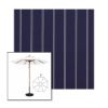 Picture of Cooper Navy | 9' Wood Frame Market Umbrella Sunbrella® Awning Fabric