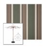 Picture of Emblem Fern | 9' Wood Frame Market Umbrella Sunbrella® Awning Fabric