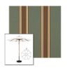 Picture of Forest Vintage | 9' Wood Frame Market Umbrella Sunbrella® Awning Fabric