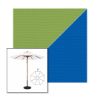 Picture of Ginkgo Pacific Blue | 9' Wood Frame Market Umbrella Sunbrella® Awning Fabric
