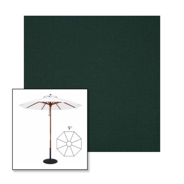 Picture of Ivy | 9' Wood Frame Market Umbrella Sunbrella® Awning Fabric