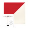 Picture of Jockey Red White | 9' Wood Frame Market Umbrella Sunbrella® Awning Fabric