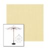 Picture of Parchment | 9' Wood Frame Market Umbrella Sunbrella® Awning Fabric