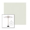 Picture of Silver | 9' Wood Frame Market Umbrella Sunbrella® Awning Fabric