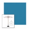 Picture of Sky Blue | 9' Wood Frame Market Umbrella Sunbrella® Awning Fabric