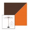 Picture of True Brown Tuscan | 9' Wood Frame Market Umbrella Sunbrella® Awning Fabric