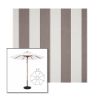 Picture of Beaufort Mushroom | 11' Wood Frame Market Umbrella Sunbrella® Awning Fabric