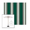 Picture of Forest Green Fancy | 11' Wood Frame Market Umbrella Sunbrella® Awning Fabric