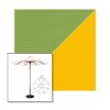 Picture of Ginkgo Sunflower | 11' Wood Frame Market Umbrella Sunbrella® Awning Fabric