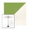 Picture of Ginkgo White | 11' Wood Frame Market Umbrella Sunbrella® Awning Fabric