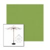 Picture of Ginkgo | 11' Wood Frame Market Umbrella Sunbrella® Awning Fabric