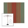 Picture of Henna Fern Vintage | 11' Wood Frame Market Umbrella Sunbrella® Awning Fabric