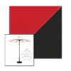 Picture of Jockey Red Black | 11' Wood Frame Market Umbrella Sunbrella® Awning Fabric