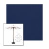 Picture of Marine Blue | 11' Wood Frame Market Umbrella Sunbrella® Awning Fabric