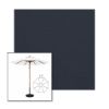 Picture of Navy | 11' Wood Frame Market Umbrella Sunbrella® Awning Fabric