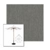 Picture of Smoke | 11' Wood Frame Market Umbrella Sunbrella® Awning Fabric