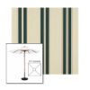 Picture of Black Forest Fancy | 5.5' Wood Square Frame Market Umbrella Sunbrella® Awning Fabric