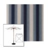 Picture of Boone Navy | 5.5' Wood Square Frame Market Umbrella Sunbrella® Awning Fabric