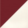 Picture of Burgundy White | 5.5' Wood Square Frame Market Umbrella Sunbrella® Awning Fabric