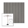 Picture of Cooper Ash | 5.5' Wood Square Frame Market Umbrella Sunbrella® Awning Fabric