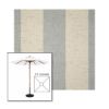 Picture of Era Ash | 5.5' Wood Square Frame Market Umbrella Sunbrella® Awning Fabric